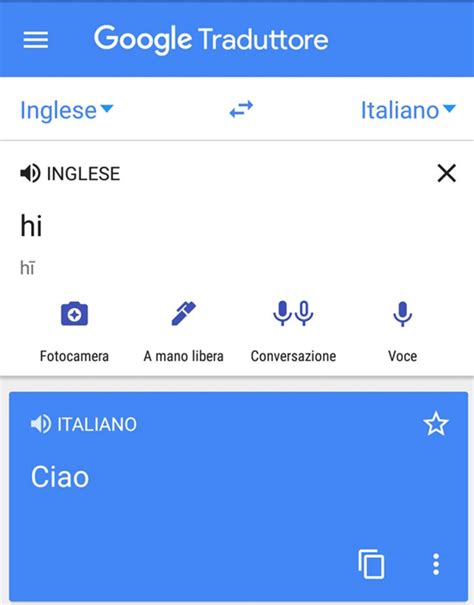 google traduttore italiano inglese.